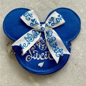 Disney Parks Minnie Mouse Bow Sweet Love Coin Purse Mini Wallet Rare Vintage
